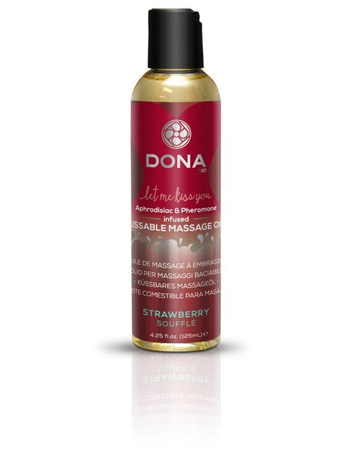 DONA Kissable Massage Oil Strawberry Souffle 4oz/118ml